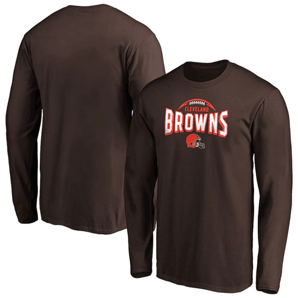 Cleveland Browns Brown Clamp Down Long Sleeve T-Shirt